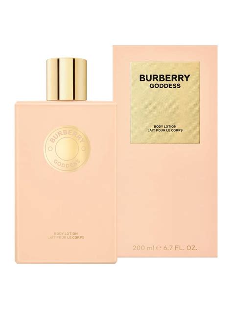 burberry goddess body lotion.